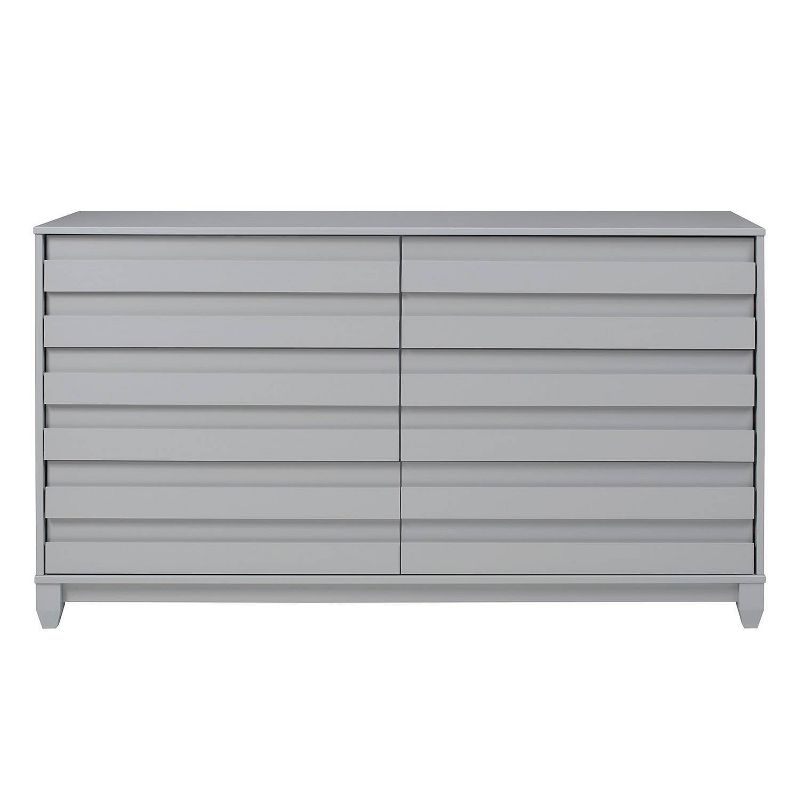Ilya Solid Wood Modern Panel Front 6 Drawer Dresser - Saracina Home, 4 of 19