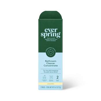 Ultra-Concentrated Bathroom Cleaner - Lemon & Mint - 0.42oz/2pk - Everspring™