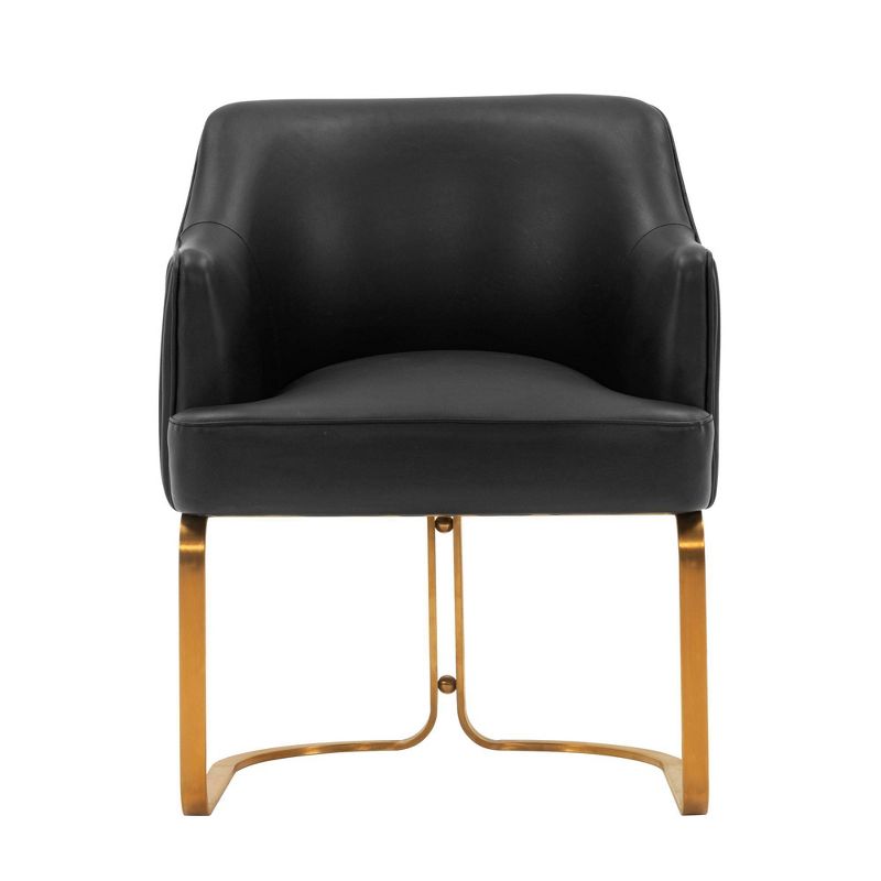 Edra Modern Leatherette Upholstered Dining Armchair - Manhattan Comfort, 1 of 11