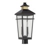 Savoy House Kingsley 2 - Light Post Light in  Matte Black/Warm Brass - 3 of 4
