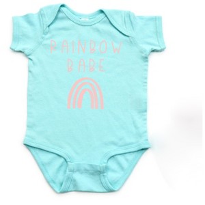 The Juniper Shop Rainbow Babe Baby Bodysuit - 12mo - Chill - 1 of 2