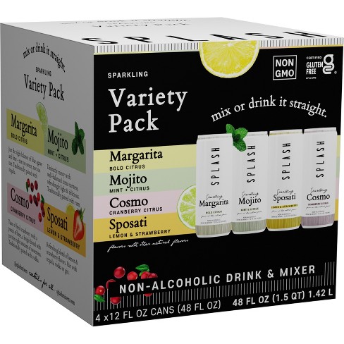 Splash Mixers Margarita-mojito-cosmo-sposati Cocktail Variety Pack - 4 ...