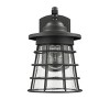 Chloe Lighting Damon Transitional 1 Light Textured Black Outdoor Wall Sconce 11" Tall - 2 of 4