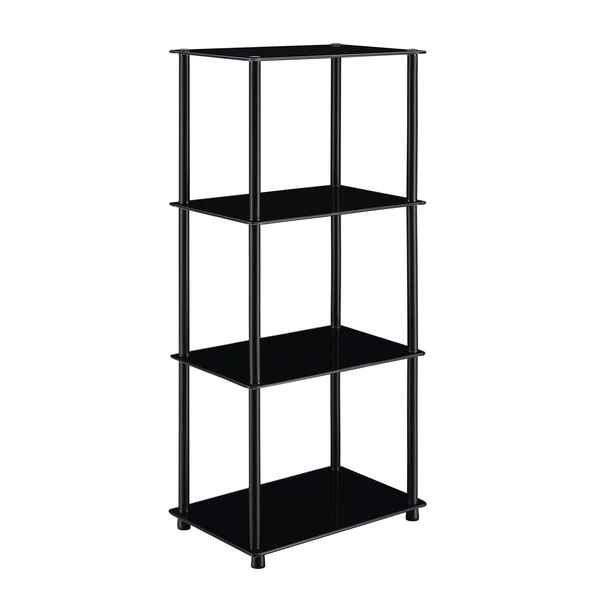 39" Breighton Home Brilliance Glass 4-Tier Storage Shelf