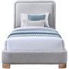 Meridian Furniture,Nolita Linen Textured Fabric Bed - 2 of 4