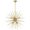 Elegant Lighting Timber 8 light Brass pendant - 3 of 4