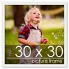 PosterPalooza | Square Classic Modern White Picture Frame - UV Acrylic, Foam Board Backing, Hanging Hardware - 2 of 4