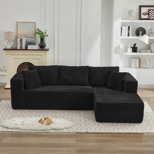 APRILSOUL 106" Cloud Sectional Couch L-Shape with Chaise(Single Seat is not included - 1 of 4