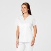 Wink WonderWORK Women's Mock Wrap Scrub Top - 3 of 4