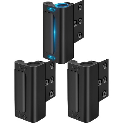 DOMETOUR Home Security Door Reinforcement Lock, Child Proof, Withstand 800 lbs, Top Flip Latch for Inward Swinging Doors