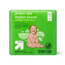 Green Tea Melon Scent Baby Wipes - 216ct - up & up™