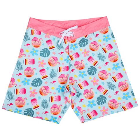 Natural Light Mens Natural Light Naturdays Floral All Over Print Board Shorts - Large (34)