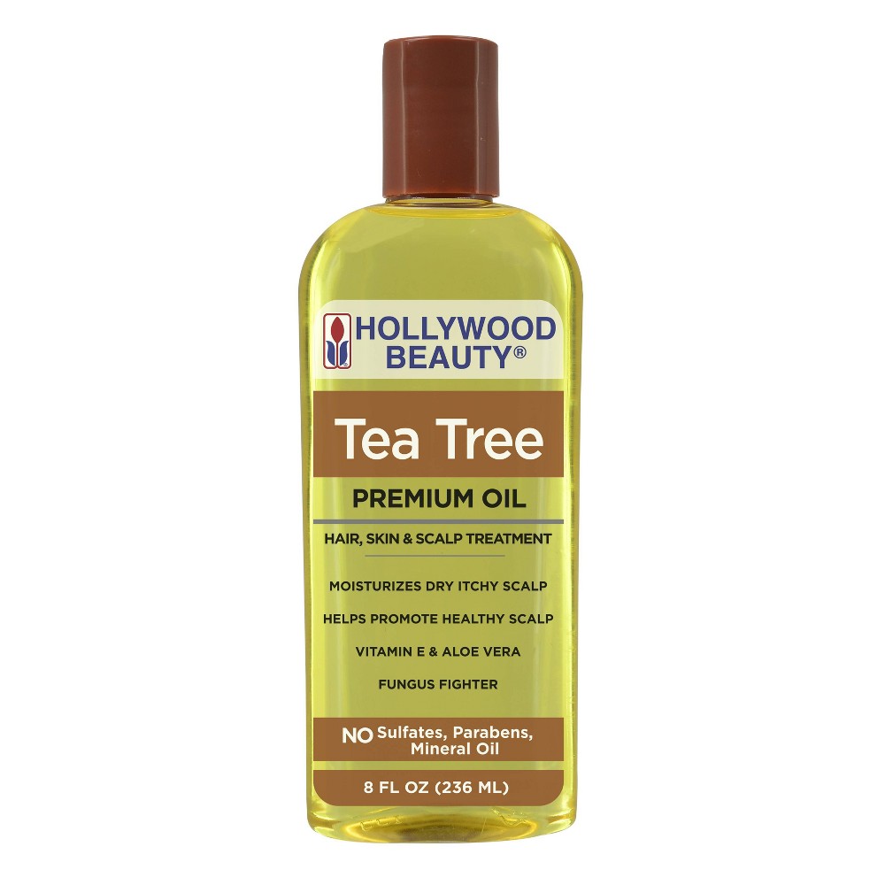 Photos - Hair Product Hollywood Beauty Tea Tree Hair, Scalp, and Skin Oil - 8 fl oz 