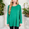 Anna-Kaci Women's Scoop Neck Tunic Top with Front Pockets - 2 of 4
