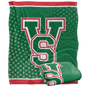 Mississippi Valley State University Logo Dots Silky Touch Blanket White 50x60 - 1 of 4