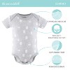 The Peanutshell Short Sleeve Baby Bodysuits for Boys and Girls, Elephant Brights, 7-Pack, Newborn to 24 Months - 4 of 4