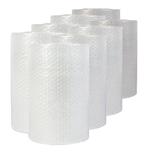 Universal Bubble Packaging, 0.19" Thick, 24" x 50 ft, Perforated Every 24", Clear, 8/Carton - 1 of 4