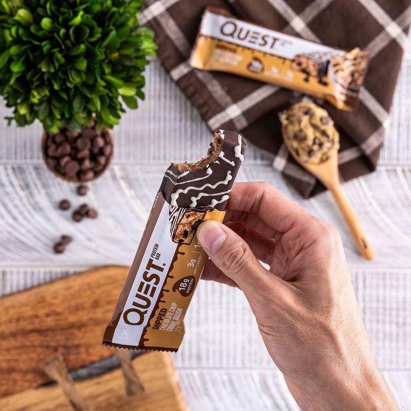 Quest Nutrition Protein Bars - Dipped Chocolate Chip Cookie Dough, 6 of 9