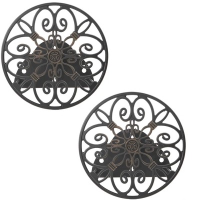 Liberty Garden Products Decorative 125 Foot Hose Wall Mount Butler (2 Pack)