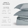 3 Piece Brushed Cotton Duvet Cover Set - Washed for Extra Softness - 100% Long Staple Sateen Weave Cotton - Becky Cameron - image 3 of 4