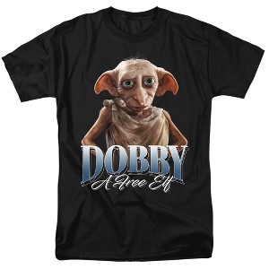 Harry Potter Dobby The Elf Homage Adult T-Shirt Black - 1 of 4