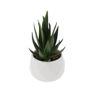 Unique Bargains Fake Succulent Plant for Office Desk Bathroom Kitchen Decor - 1 of 4