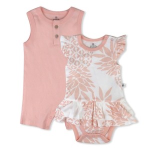 Honest Baby Organic Cotton Jumpsuit Romper Set - 1 of 4