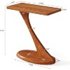 Tribesigns Z-Shaped Side Table with Solid Wood Leg - 3 of 4