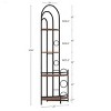 Corner Bookshelf Rustic with Open Shelves and Space-Saving Design for Living Room 21.85in Wide - 3irtyhousy - 4 of 4