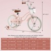 Infans 18" Kids Bike Toddler Bicycle w/Training Wheel Kickstand for 4-8 Years Old Pink - 3 of 4