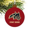 Stony Brook University Seawolves Logo Wood Christmas Tree Holiday Ornament - 4 of 4