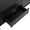 Sapphtopaz TV Stands for Living Room Retro Entertainment Center with Fluted Glass Doors, TV Console with 2 Drawers and Cabinets - 2 of 3