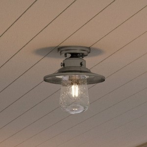 Urban Ambiance Luxury Coastal Outdoor Ceiling Light 10''H x 9''W,  Stainless Steel Finish,  Santa-Ana Collection, UHP1325 - 1 of 4