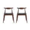 APRILSOUL Rubberwood Dining Chairs with Ergonomic Backrest & Comfort Cushions,Set of 2 - 4 of 4