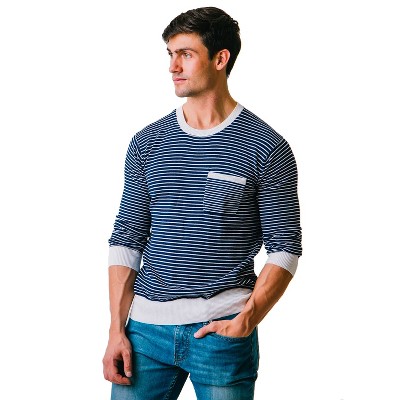 Hope & Henry Men's Long Sleeve Crew Neck Sweater with Pocket, Mens, X-Large