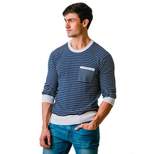 Hope & Henry Men's Long Sleeve Crew Neck Sweater with Pocket