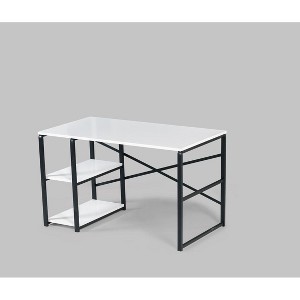 NicBex 47 Inch Computer Desk Home Office Desk with 2 Open Shelves and Metal Frame - 1 of 4