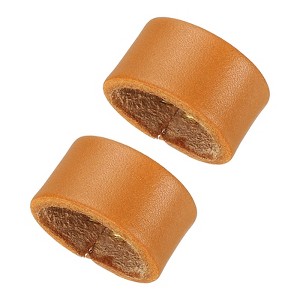 Unique Bargains Wear-Resistant Leather Belt Loop Keeper for Wide Straps Replacement 2 Pcs - 1 of 4