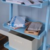 5-Tier Leaning Ladder Book Shelf, Wall Mounted Storage Rack With Open Shelves, Modern Display Rack - 3 of 4