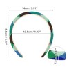 Unique Bargains Women's Classic Elegant PU Headband 6.10"x5.51" Green Blue 1 Pc - 3 of 4