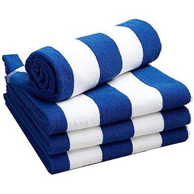 Kemps USA Beach Towel, Blue & White (28X60)