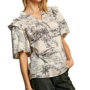 Women's Ace of Spades Top - umgee - 1 of 2