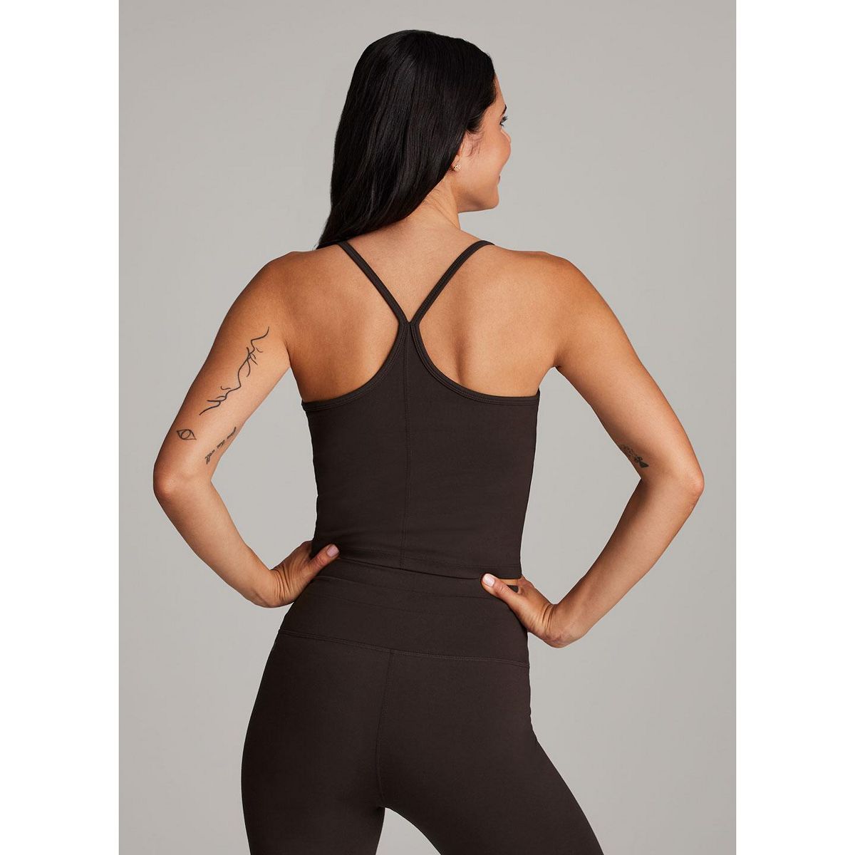 RBX Active Women's Low Impact Longline Sports Bra Ultra Soft Cropped Tank Bra Top - thumbnail 7