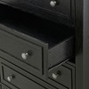 5 Drawer Dresser for Bedroom, 48'' Tall Skinny Farmhouse Chest of Drawers, Narrow Wood Dresser for Closet Living Room Apartments - 4 of 4