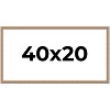 PosterPalooza | Panoramic Deco Brown Picture Frame - UV Acrylic, Foam Board Backing, Hanging Hardware - 2 of 4