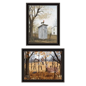 2- Piece Vignette Country Living Black Framed Wall Art for Living Room, Bedroom Wall Art Print for Home Decor by Billy Jacobs - 1 of 4
