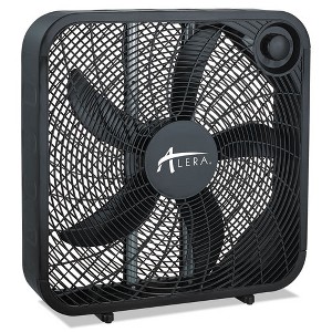 Alera 3-Speed Box Fan, Black - 1 of 2