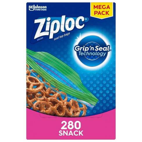 Ziploc Seal Top Bags, Snack - 90 bags