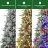 3/4.5ft Prelit Snow Flocked Artificial Christmas Tree with 8-Mode Warm White LED & Sturdy Base- Indoor/Outdoor Xmas Tree for Home,Office,Yard - 3 of 4