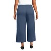 Lands' End Women's Sport Knit Pull On Drawstring Wide Leg Crop Pants - 2 of 3